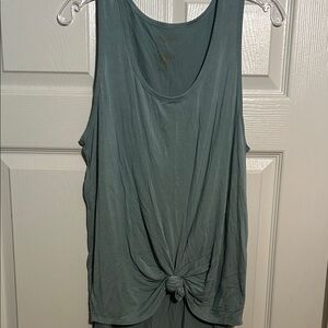 Arizona Jean‎ Company Knot-Front Tank Top - Teal